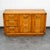 Brown Mid Century Modern Credenza Dresser Cabinet Solid Oak 3 Drawer Wood Brass Trim For Sale - Image 8 of 12