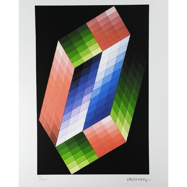 Victor Vasarely Lithograph. Limited Edition Lithograph n 201 / 500- Numbers signed in pencil. Editor : S.P.A.D.E.M. Paris....