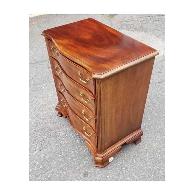 Councill Craftmen Chippendale Mahogany Bedside Chest of Drawer Chairish