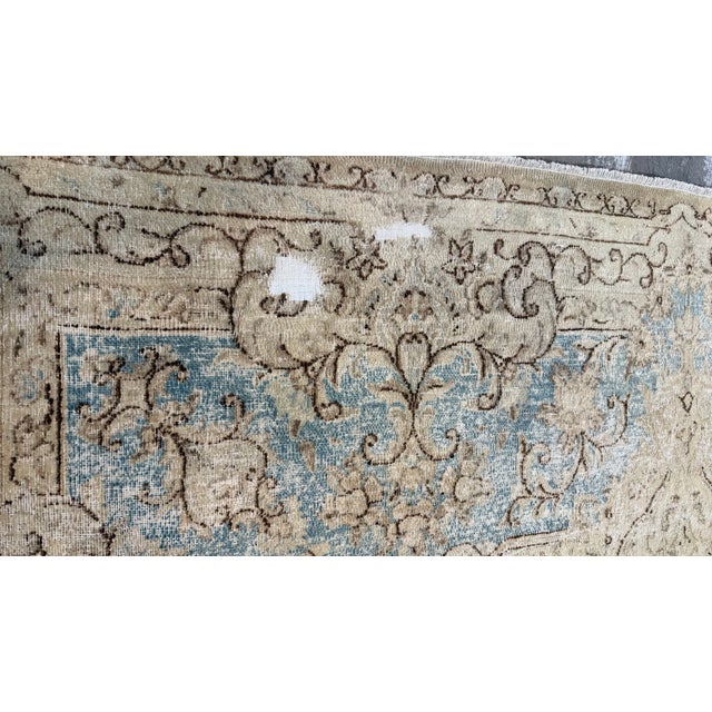 Mid-20th Century Antique Kerman Wool Rug For Sale - Image 11 of 14