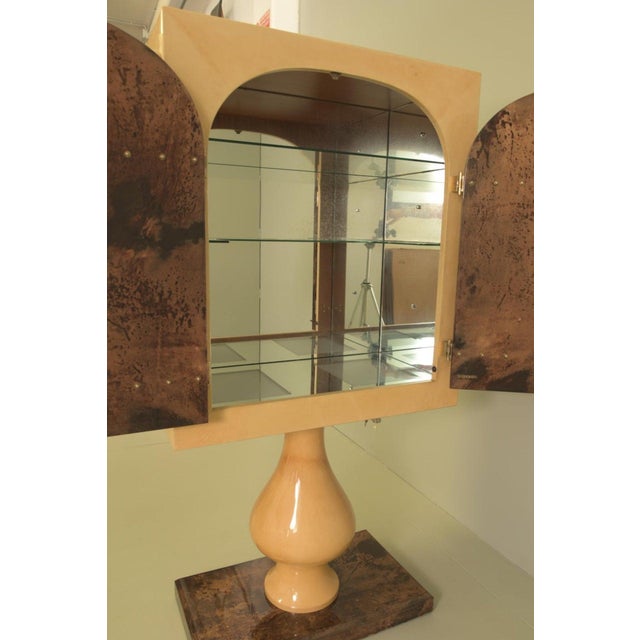 Mid-Century Modern Vintage Bar Cabinet by Aldo Tura, 1950 For Sale - Image 3 of 10