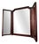 Vintage Triptych Mirror with Adjustable Centre Mirror For Sale