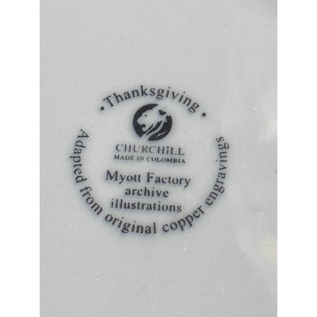 1 Churchill China Thanksgiving 10” Dinner Plate For Sale In Boston - Image 6 of 8