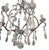 1950's Italian Silvered Wrought Iron and Rock Crystal Chandelier For Sale In Los Angeles - Image 6 of 6