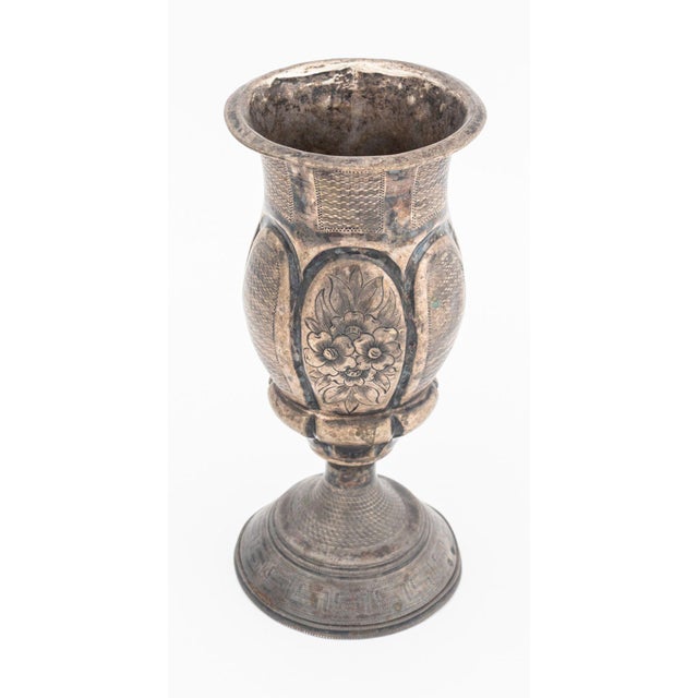 Modern Austro-Hungarian Silver Kiddush Cup, Pre-Wwii For Sale - Image 3 of 6