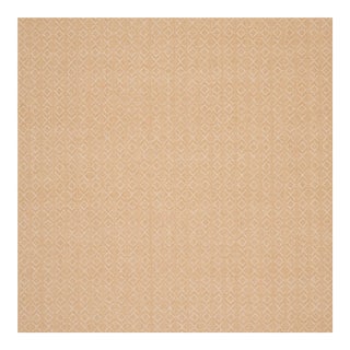 Schumacher Ross Weave Fabric in Ochre For Sale