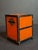 Black Antique 1880s Cast Iron Two Panel Door Safe Bank Orange Black Peirce Collection For Sale - Image 8 of 10