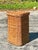 Vintage Coastal Braided Rattan Pedestal For Sale - Image 4 of 7