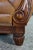 Vintage Rapallo Oversized Leather Club Lounge Reading Library Armchair 45" For Sale - Image 12 of 18