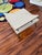 Metal Mid Century Modern Atomic Retro Step Table For Sale - Image 7 of 8