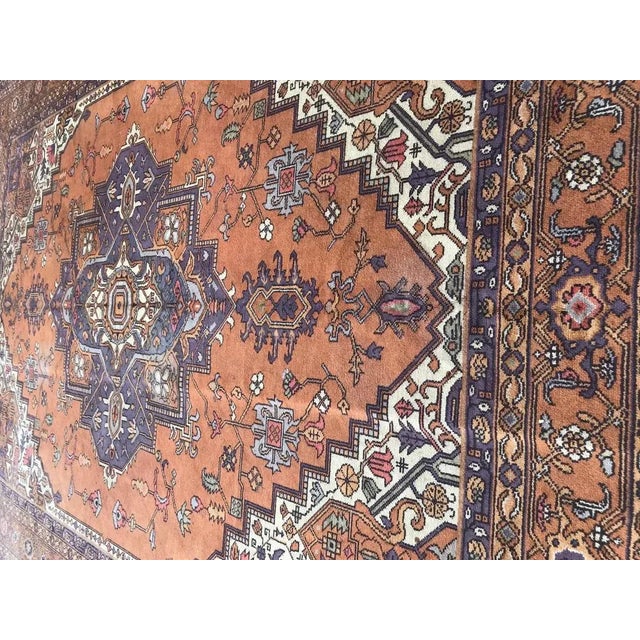 Large Vintage European Heriz Style Rug For Sale - Image 10 of 18