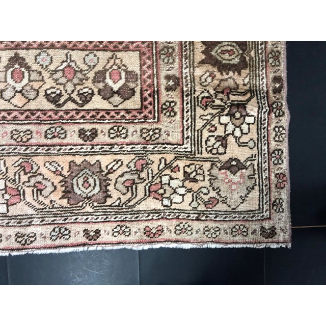 1960s Vintage Turkish Oushak Rug-5’8’x8’10" For Sale - Image 9 of 11