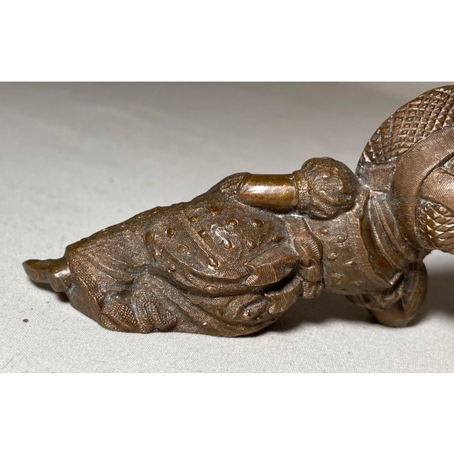 Antique Miniature Laying Little Girl Austrian Bronze Statue Figure Sculpture For Sale - Image 12 of 12