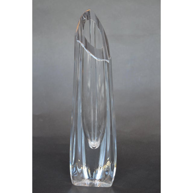 Mid-Century Modern Set of Two Baccarat Vases For Sale - Image 3 of 7