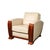 This exquisite pair of Art Deco club chairs, crafted in France circa 1935, epitomizes the sleek glamour and timeless...