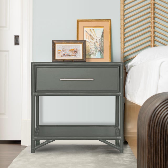 Where style meets functionalityour Olympia Nightstand captures the essence of coastal elegance. This piece offers metal...