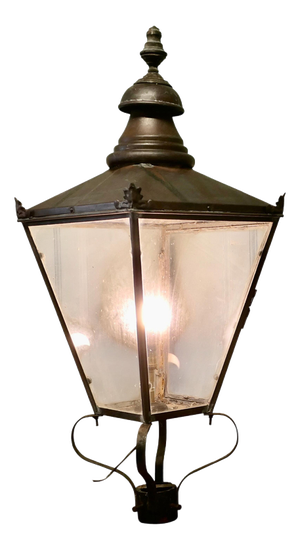 Large Victorian Copper Lantern Street Light