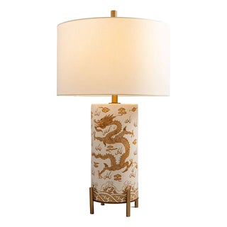 Imperial Dragon Brown Lamp For Sale
