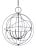 Traditional Chapman & Myers by Visual Comfort Studio Bayberry Large Pendant, Weathered Galvanized For Sale - Image 3 of 6