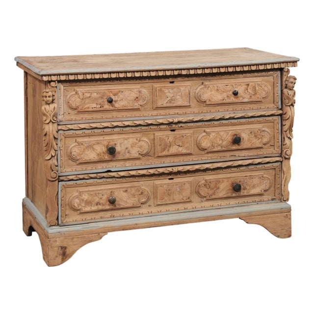 Beautiful 18th C. Cassettiera W/ Putti For Sale