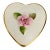 Coalport Porcelain Trinket Heart Box With Rose - Made in England For Sale