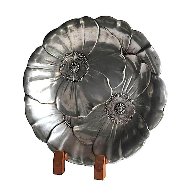Mid 20th Century Wallace Silver-Plate Poppy Platter Model 715 For Sale - Image 13 of 16