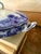 Antique English Flow Blue Covered Tureen | Staffordshire Serving Dish | Attributed Adams & Son | Victorian Transferware For Sale - Image 4 of 12