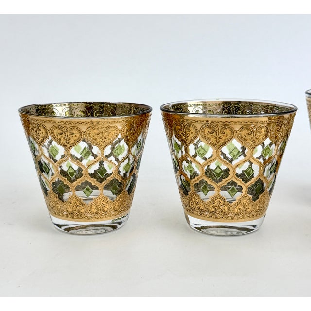 1960s Mid-Century Culver Valencia Rocks Glasses & Pitcher - Set of 7 For Sale - Image 5 of 8