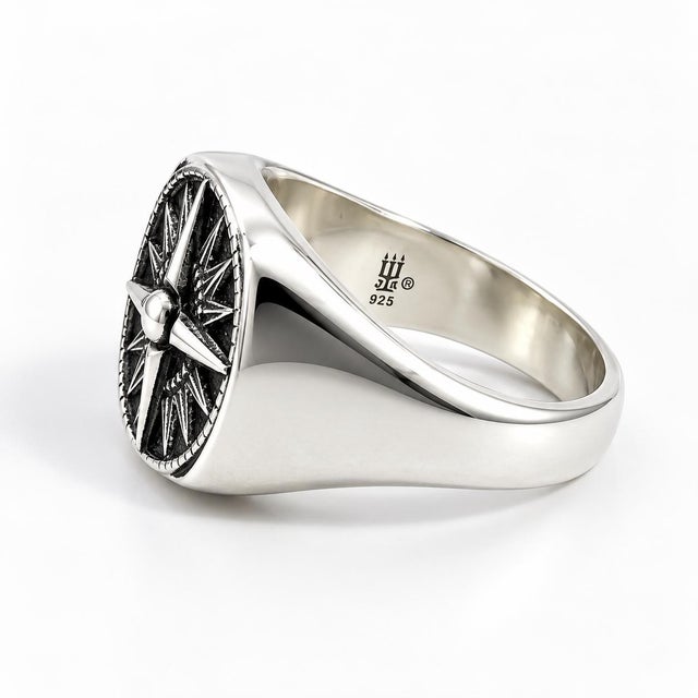 James Avery Sterling Silver "Guide My Way" Ring, Size 12 For Sale - Image 4 of 5