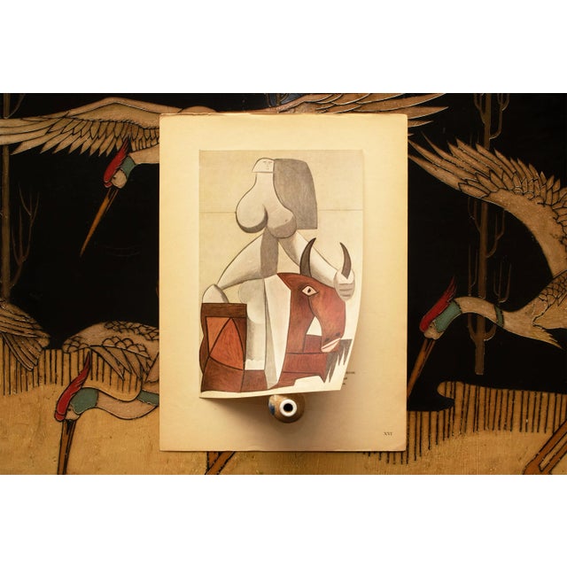 Paper 1946 After Pablo Picasso "The Kidnapping of Europe", Period Second Edition Offset Lithograph For Sale - Image 7 of 10