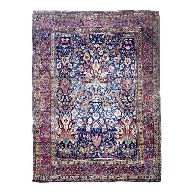 Decorative Antique Northeast Khorassan-Mashad Palmettes Rug 8.6 x 11 For Sale
