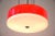 1950s ceiling lamp in red and white. Four bulbs excellent original condition. European Plug (up to 250V).The wiring of...