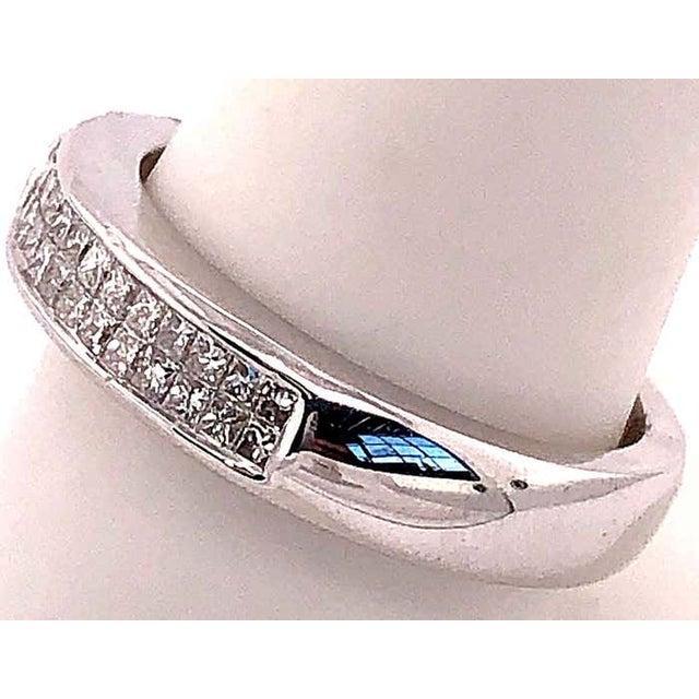 14 Karat White Gold Fashion Ring With Diamonds For Sale - Image 10 of 10