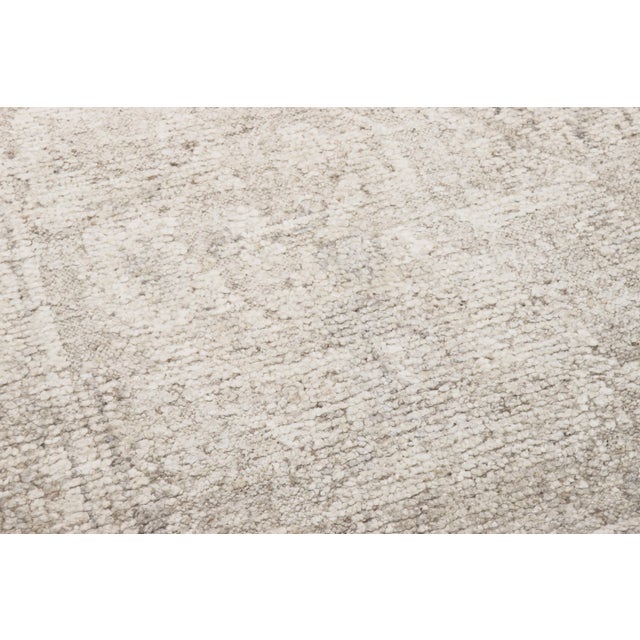 Transitional Pasargad Home Oushak Beige Wool Area Rug- 9' 3'' X 11' 9'' For Sale - Image 3 of 4