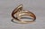 Mid 20th Century The Haldeman: Ladies 14K Gold Fanned Bypass Ring set with Diamonds For Sale - Image 5 of 10