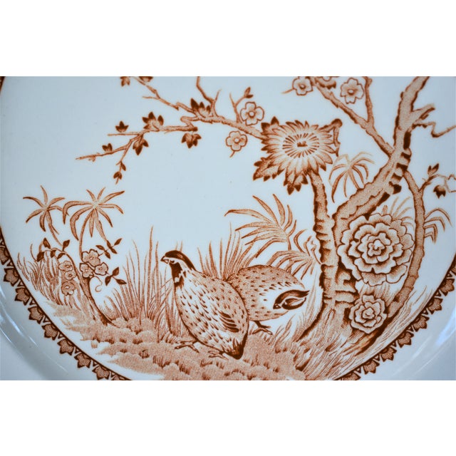 1930s Furnivals Quail Plate For Sale - Image 4 of 8