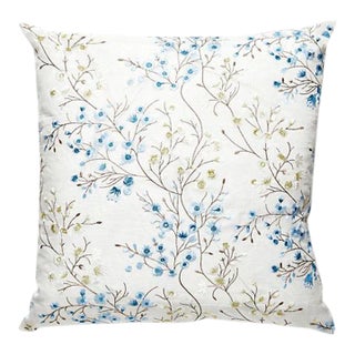 The House of Scalamandré Lilette Sheer Pillow, Porcelain For Sale