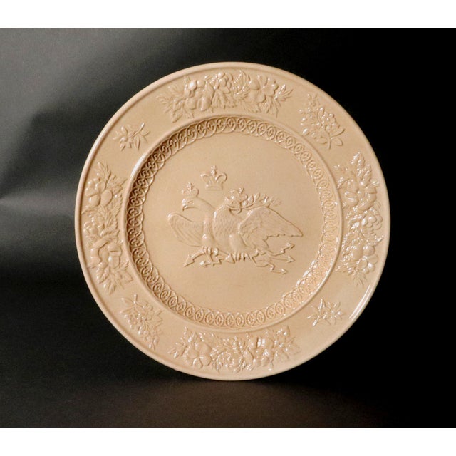 Ceramic James and Ralph Clews Lead-Glazed Earthenware Plates With Russian Eagles-Set of Eight For Sale - Image 7 of 12