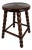 Mid-Century Turned Wood Bobbin Stool in the style of Charles Dudouyt, France, 1950s For Sale