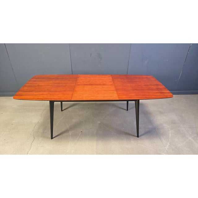 Black Extendable Dining Table by Alfred Hendrickx for Belform, 1950s For Sale - Image 8 of 15