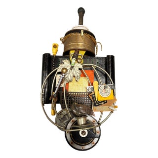 2013 Untitled "Assemblage" Found Art Wall Sculpture by Sharon Brooks W/ Catalog For Sale