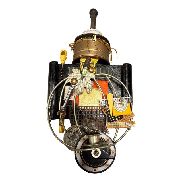 2013 Untitled "Assemblage" Found Art Wall Sculpture by Sharon Brooks W/ Catalog For Sale