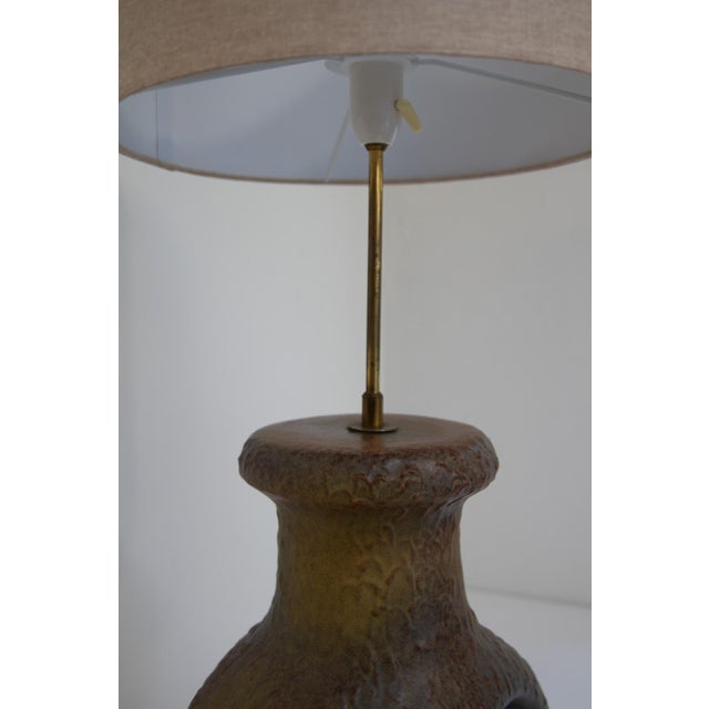 Mid-Century Modern Danish Circular Stoneware Floor Lamp, 1960s For Sale - Image 9 of 18