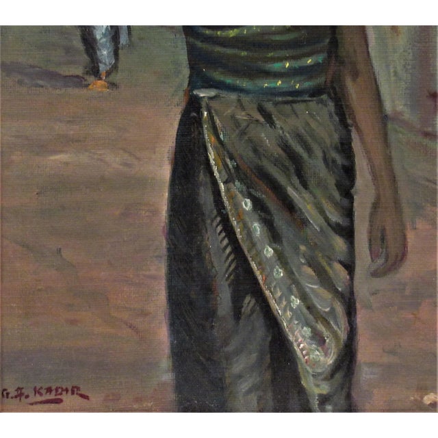 1950s Ga Kadir, Untitled, Two Women, Circa 1950 For Sale - Image 5 of 7