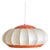 1960s Mid-Century Modern Italian Orange Cocoon Pendant For Sale