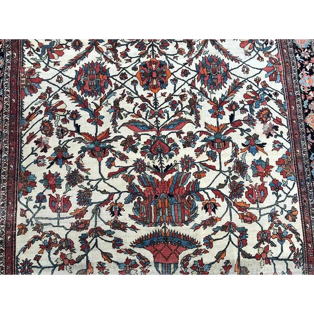 Antique Genuine Persian Ferahan Sarouk Rug For Sale In Los Angeles - Image 6 of 11