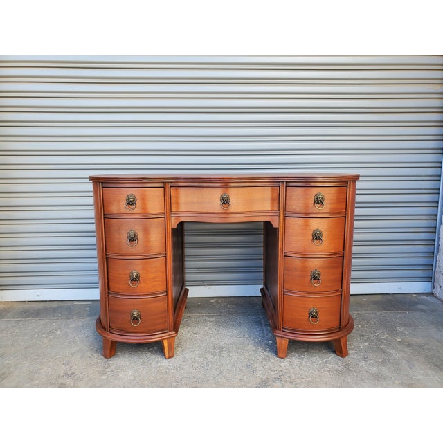 1940s Mahogany Desk For Sale - Image 4 of 15