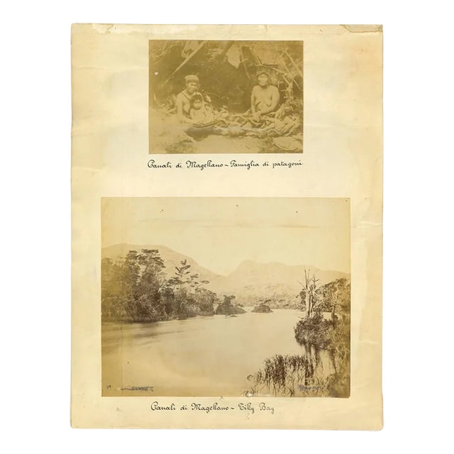 Ancient Views of the Strait of Magellan - Vintage Print - 1880s For Sale