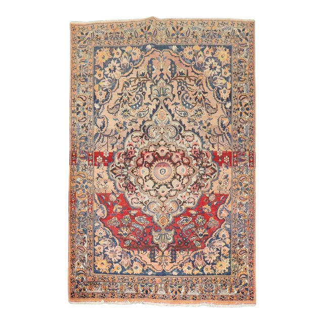 Vintage Zabihi Collection Persian Bakhtiari Rug - 6'7" x 9'9" For Sale