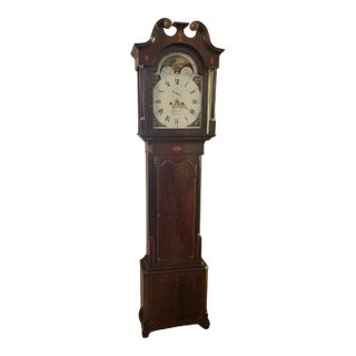 Antique Four Seasons Grandfather Clock by W. Lawrence Circa 1790 For Sale